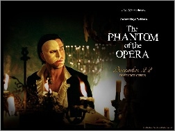 Gerard Butler, świecznik, Phantom Of The Opera